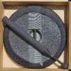 Bat and Board Set in shipping box just as it comes. Covered in Black Fabric. Includes 27" foam punch shield and 34" Boffer combat bat
