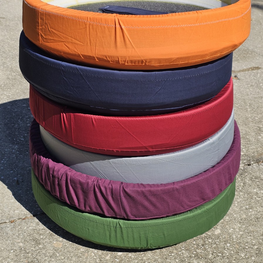 Stack of Domed Tire Shields