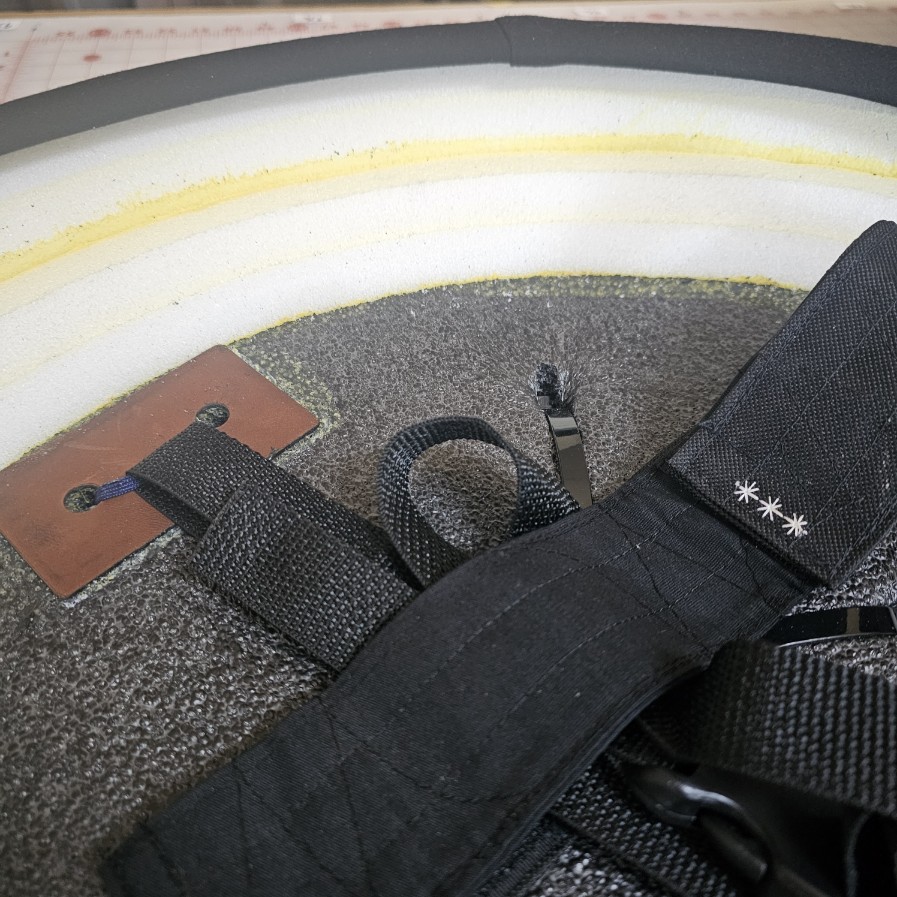 Domed dozer inside strap hookup closeup