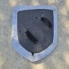 Medium Heater Strap Shield Grey Cover with Straps Closed