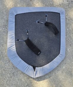 Medium Heater Strap Shield Grey Cover with Straps Closed