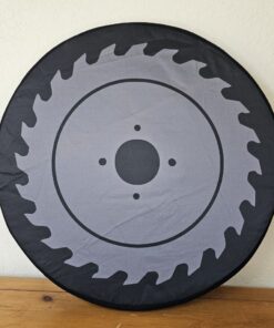 I came I saw I blocked it Saw Blade Printed Cover on 23" Foam Shield