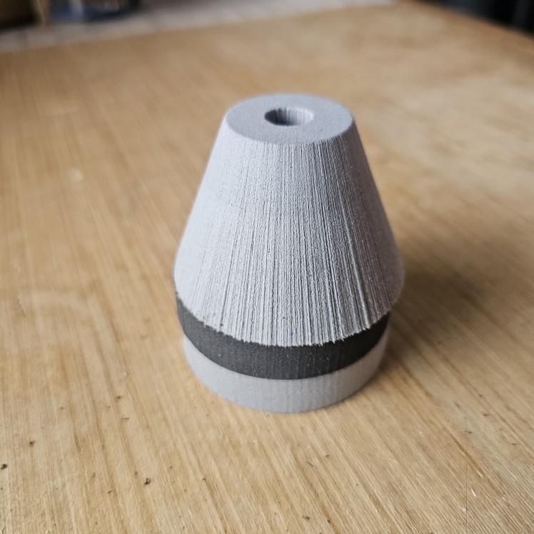 Pommel Kits (3/8" ID) three pieces of foam stacked on a wooden table