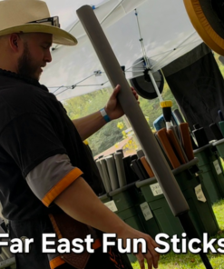 Far East Fun Stick - Featuring the 65" Omni as the Peak Belegarth Short Red Tournament Stick